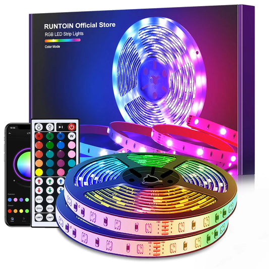 Color Changing Bluetooth App Control Led lamp Diode Tape Ribbon For Room Decor TV BackLight