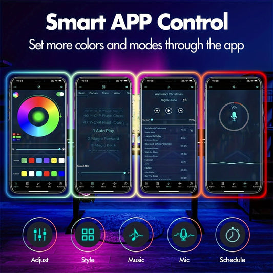 Color Changing Bluetooth App Control Led lamp Diode Tape Ribbon For Room Decor TV BackLight