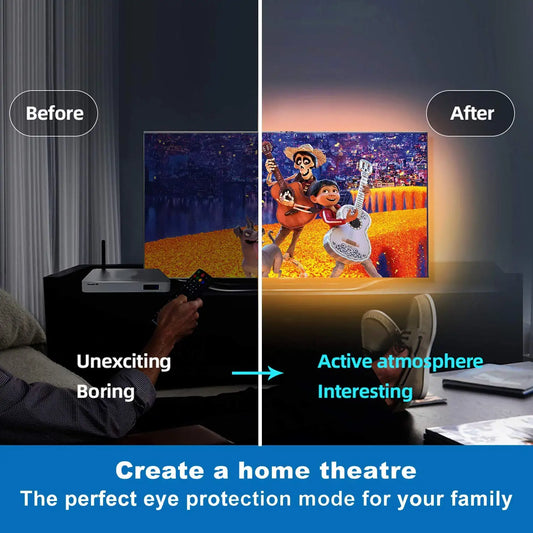 Color Changing Bluetooth App Control Led lamp Diode Tape Ribbon For Room Decor TV BackLight