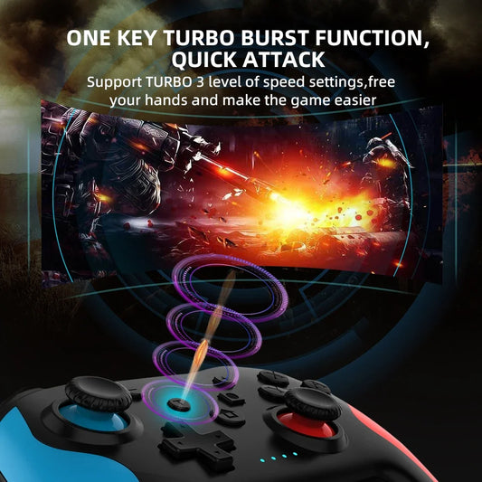 GAMINJA NS009S Wireless Controller BT For Nintendo Switch Pro PC PS3 TV Box Joystick Dual vibration NFC Professional Gamepad
