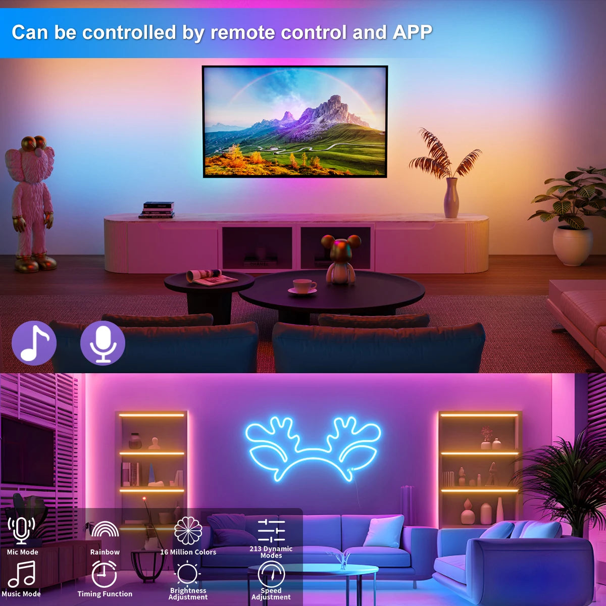 RGB Neon Strip Light