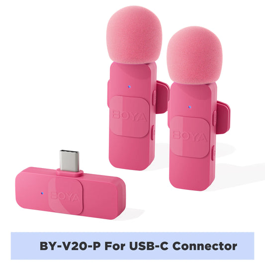 BOYA BY-V Wireless Lavalier Microphone for Live Streaming & Recording