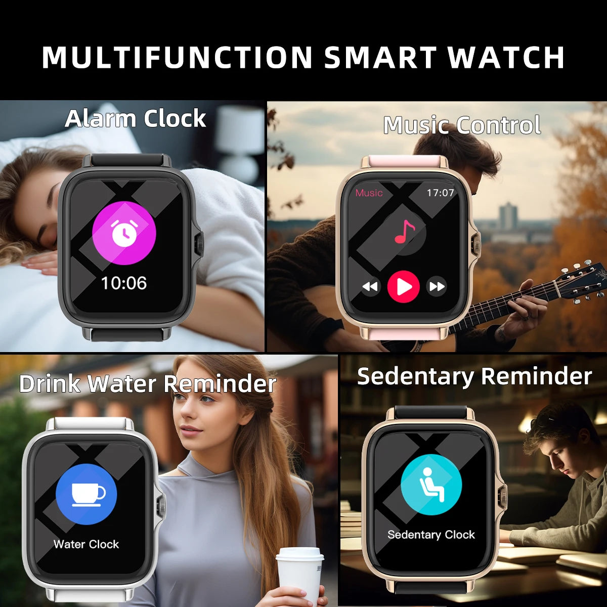 1.83'' Waterproof Smartwatch - Call, Message & Fitness Tracking