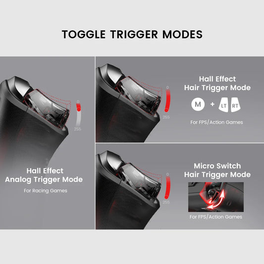 GameSir Cyclone 2 Wireless Bluetooth Gaming Controller With TMR Sticks Joystick Hall Effect For PC/NS/Android/IOS Gamepad