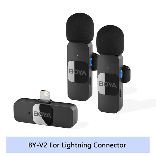 BOYA BY-V Wireless Lavalier Microphone for Live Streaming & Recording