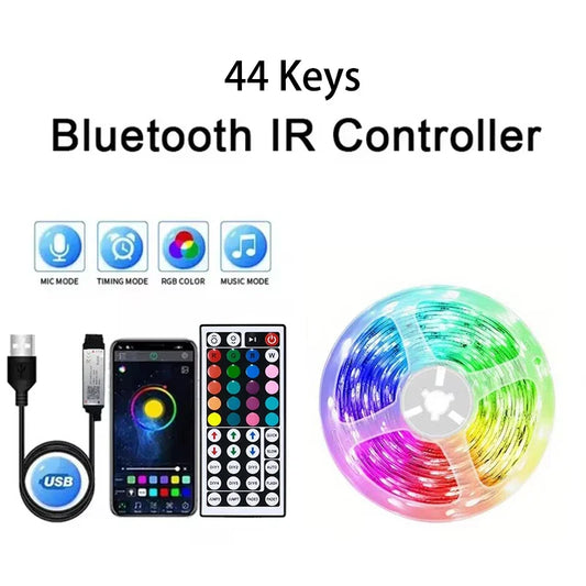 Color Changing Bluetooth App Control Led lamp Diode Tape Ribbon For Room Decor TV BackLight
