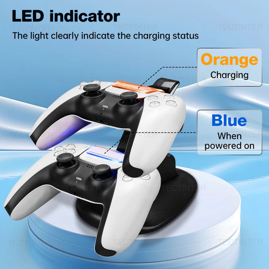 For PS5 Controller Type-C Dual Sense Charging Station Dual Charging Dock Charger Stand for PlayStation 5 Accessories