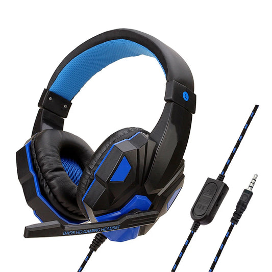 120° Adjustable Gaming Headphones - Bass Stereo Sound with Mic