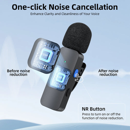 BOYA BY-V Wireless Lavalier Microphone for Live Streaming & Recording