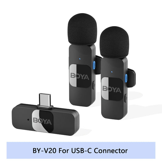 BOYA BY-V Wireless Lavalier Microphone for Live Streaming & Recording