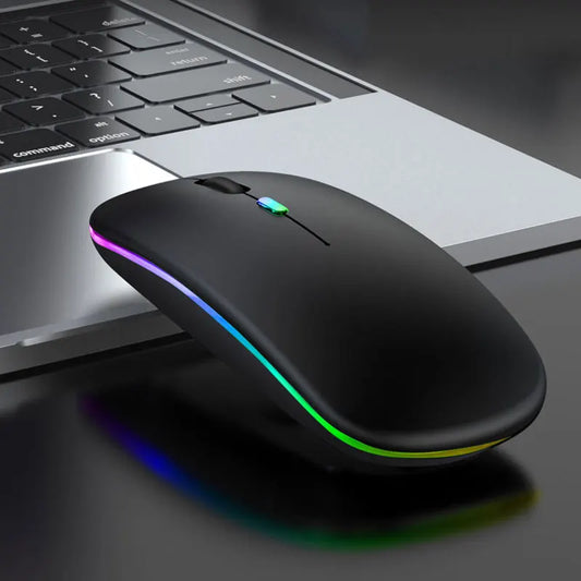 Bluetooth 5.0 Wireless Mouse 1600DPI RGB - Rechargeable for Laptop & PC