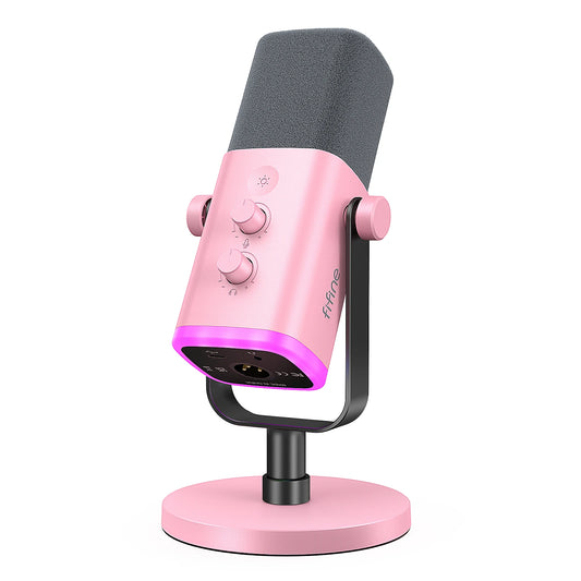USB/XLR Gaming Microphone with Touch Mute & Headphone Jack