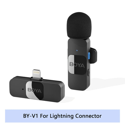 BOYA BY-V Wireless Lavalier Microphone for Live Streaming & Recording