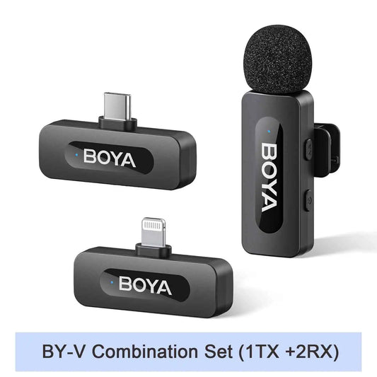 BOYA BY-V Wireless Lavalier Microphone for Live Streaming & Recording