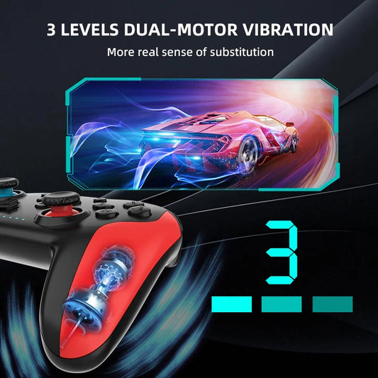 GAMINJA NS009S Wireless Controller BT For Nintendo Switch Pro PC PS3 TV Box Joystick Dual vibration NFC Professional Gamepad